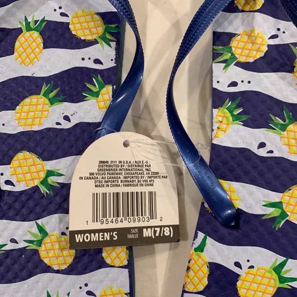 Dark blue flip flops - Picture 3 of 3